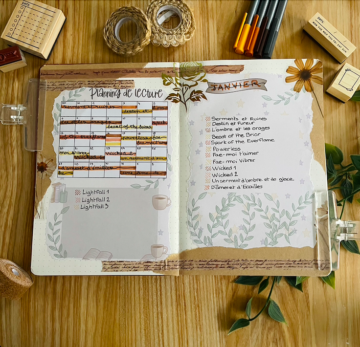 Pack Essentiel "Journal de Lecture Cosy & Thé" 15 pages