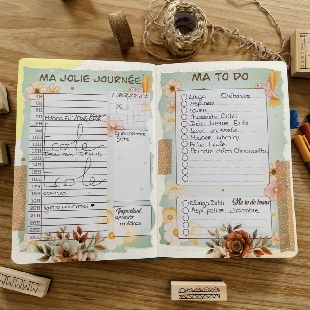 GRATUIT: Page To Do du pack "Organisation et vie quotidienne"